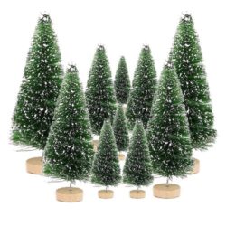 alberello di natale innevato h 25 cm