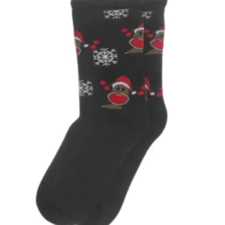 Calza Corta Donna Natalizia Pile Fantasia Renna Carla