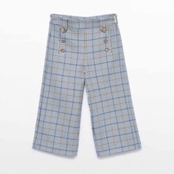 Pantalone Quadri Bambina Ragazza
