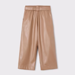 Pantalone Similpelle Bambina Beige