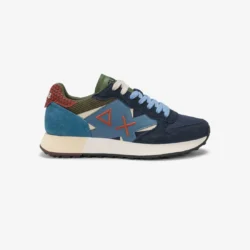 Sneakers Uomo Jaki Winter in nylon e suede navy blue Sun68