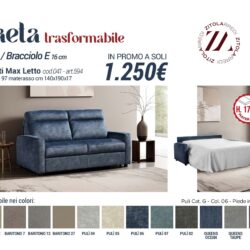 Divano Letto Gaeta – Comfort e Design con Materasso H 17