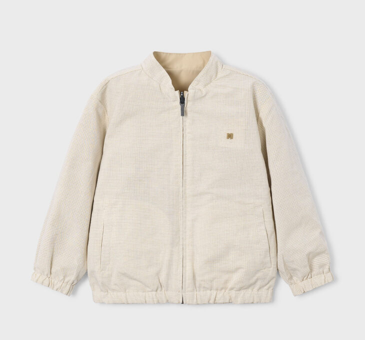 Giubbino Bambino Reversibile Beige