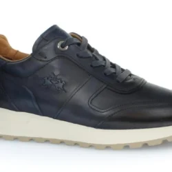 Sneakers Uomo in Pelle Blu La Martina