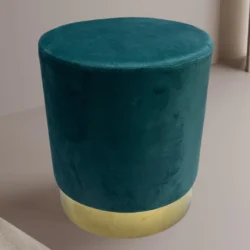 Pouf Velvet Tondo 34 x 34 x 40 cm Linea Oro
