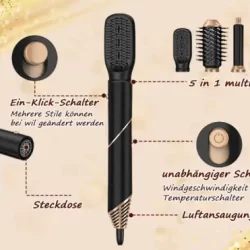 Phon asciugacapelli SET 6 in 1 Spazzola Elettrica