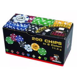 chips 6 colori cf 200 pezzi modiano