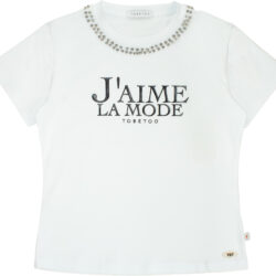 Maglia Bambina Ragazza Bianca