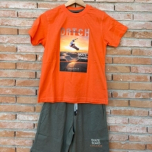 Completo Bambino Ragazzo Arancione