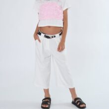 Maglia Bambina Ragazza Bianca TooBeToo T1458 2