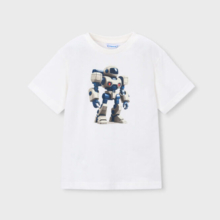 Maglia Bambino Panna Robot