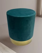 Pouf Velvet Tondo 34 x 34 x 40 cm Linea Oro 2