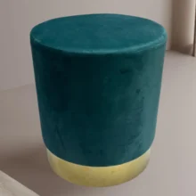 Pouf Velvet Tondo 34 x 34 x 40 cm Linea Oro 2