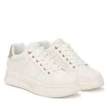 Sneakers donna bianca-oro Guess 2