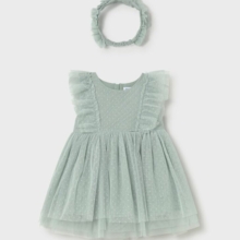 Vestito Neonata Verde