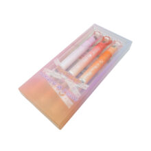 fineliner e timbro miao paw 3 pezzi rosa-fucsia-arancio 2